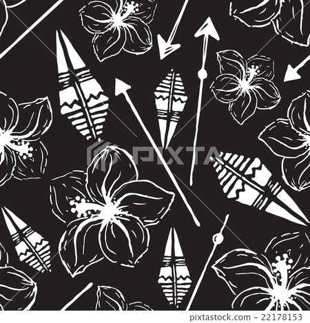 Vector seamless pattern. Universal colorful summer Vector seamless pattern. Universal colorful summer 22178153