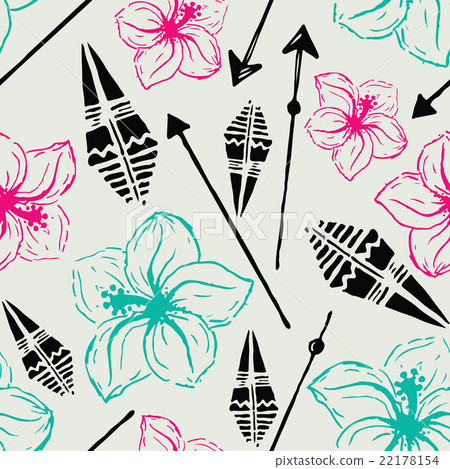 Vector seamless pattern. Universal colorful summer Vector seamless pattern. Universal colorful summer 22178154