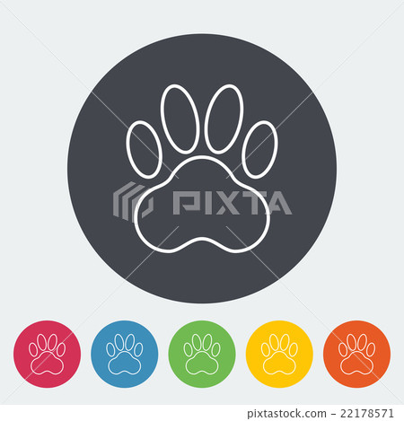 Paw vector flat icon Paw vector flat icon 22178571