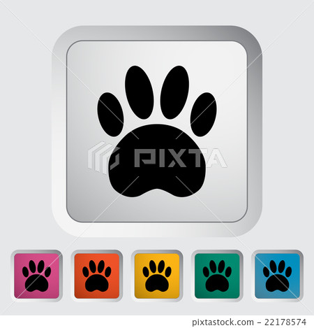 Paw vector flat icon Paw vector flat icon 22178574