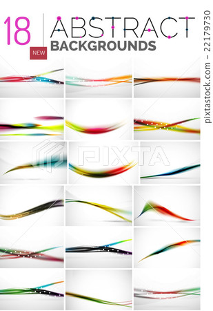 Collection of abstract backgrounds - Stock Illustration [22179730] - PIXTA