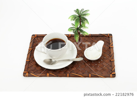 Coconut oil and coffee tropical image 22182976