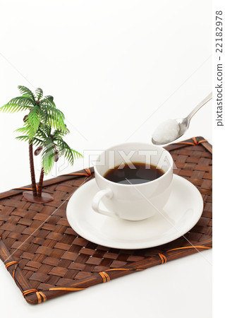 Coconut oil and coffee tropical image 22182978