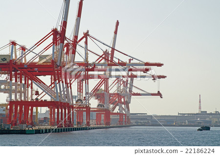 Crane group of container terminal Crane group of container terminal 22186224