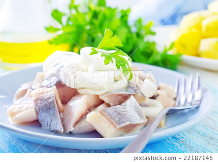 herring with onion herring with onion 22187148