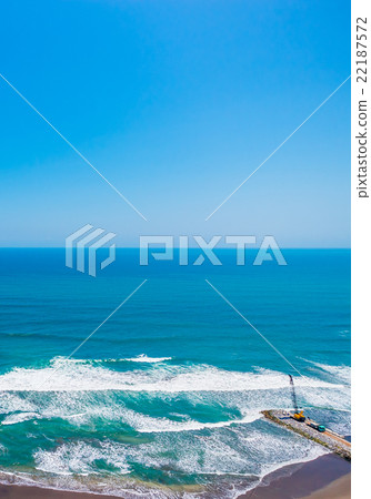 Aerial view of Ichinomiya coast 22187572