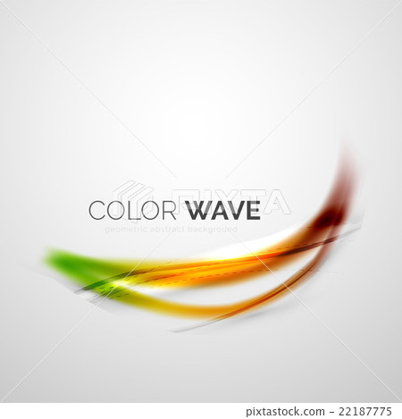 Abstract color wave design element - Stock Illustration [22187775] - PIXTA