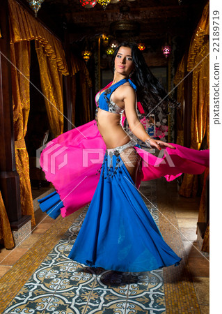 Beautiful belly dancer young woman in gorgeous Beautiful belly dancer young woman in gorgeous 22189719