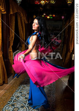 Beautiful belly dancer young woman in gorgeous Beautiful belly dancer young woman in gorgeous 22189720