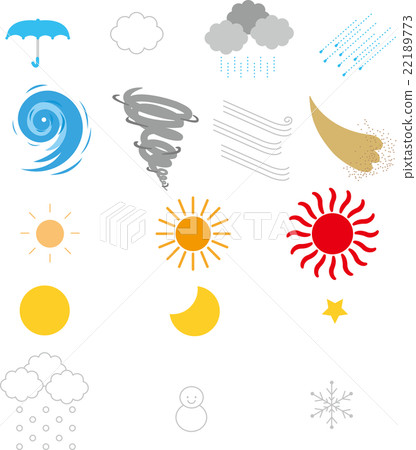 Weather forecast mark Weather forecast mark 22189773