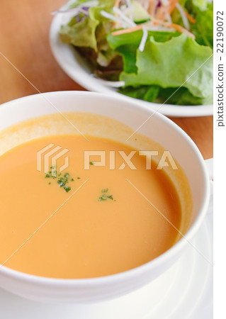 Delicious salad and soup Delicious salad and soup 22190072
