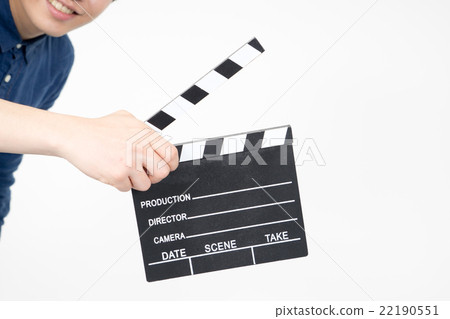 Men with clapperboards Men with clapperboards 22190551