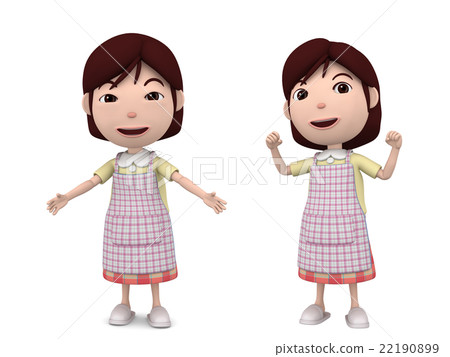 媽媽姿勢3D例證05 22190899