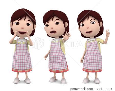 Mama pose 3D illustration 09 22190903