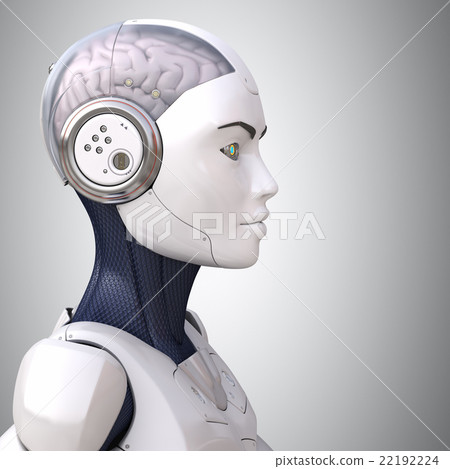 Robot's head in profile 22192224