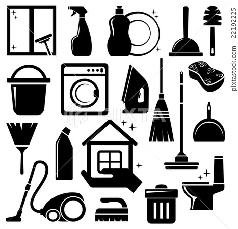 Cleaning icons 22192225