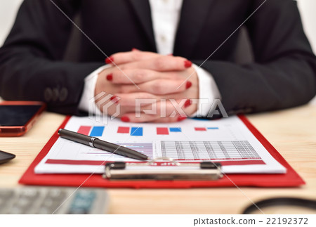 accountant woman siting in office accountant woman siting in office 22192372