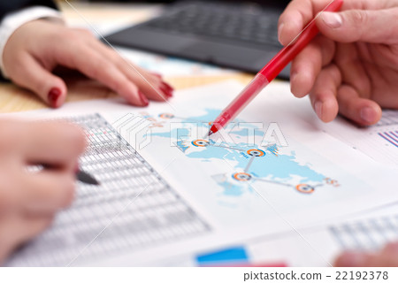 Businessperson With Start up report Businessperson With Start up report 22192378