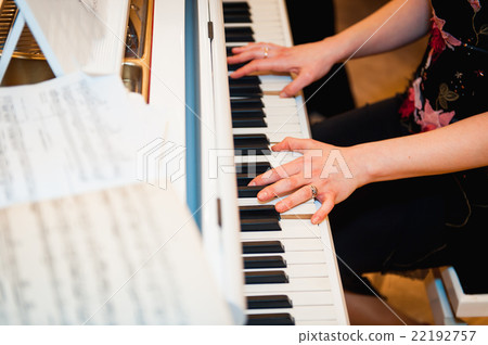 Artist hands of a piano player 22192757