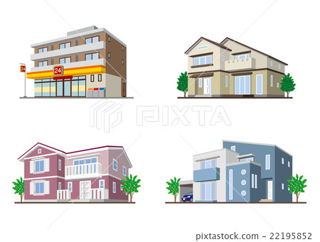 Building / solid figure - Stock Illustration [22195852] - PIXTA