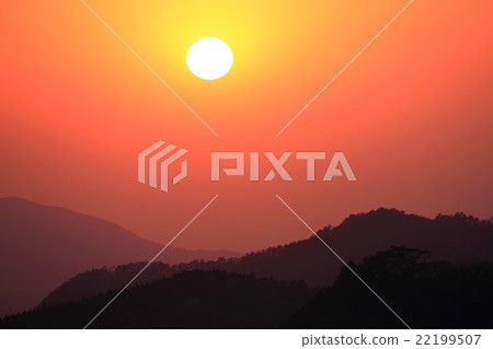 高野龍津地平線日落美景 22199507