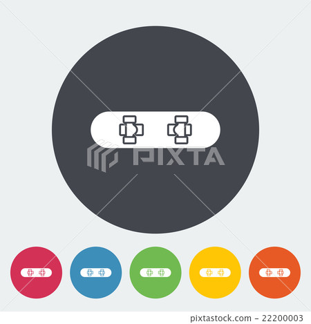 Skateboard flat icon-插圖素材 [22200003] - PIXTA圖庫