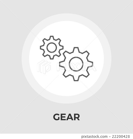 Gear Flat Icon Gear Flat Icon 22200428