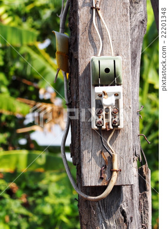 electric circuit breaker with protection fuse used electric circuit breaker with protection fuse used 22201348