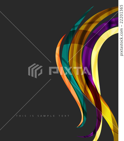 Colorful stripes wave composition, business Colorful stripes wave composition, business 22201365