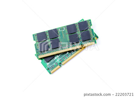 closeup details of computer memory (RAM) closeup details of computer memory (RAM) 22203721