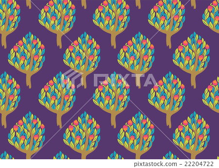 Pomegranate garden seamless pattern Pomegranate garden seamless pattern 22204722