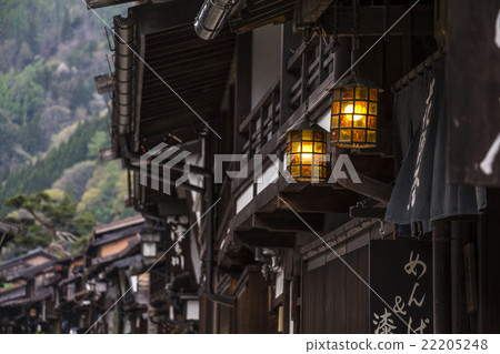 奈良井旅館在日落時 奈良井旅館在日落時 22205248