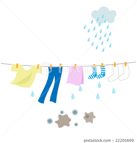 Rainy day laundry 22205609