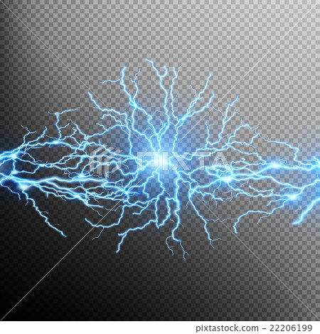 Discharge of electricity. EPS 10 - Stock Illustration [22206199] - PIXTA