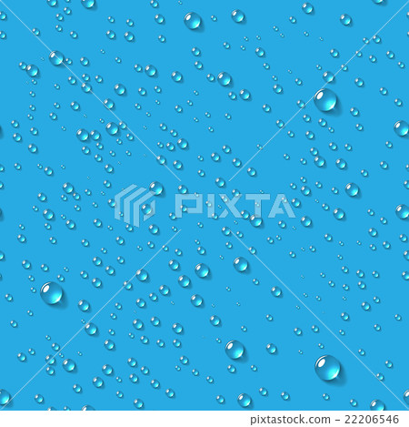 Water Transparent Drops Seamless Pattern - Stock Illustration [22206546 ...