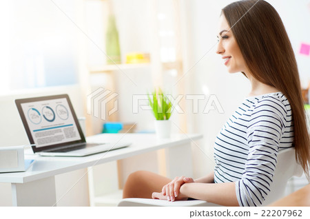 Positive woman working in the office Positive woman working in the office 22207962