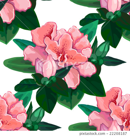 Gentle azalea pattern - Stock Illustration [22208187] - PIXTA