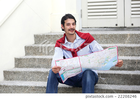 Foreign men resting in the park 22208246