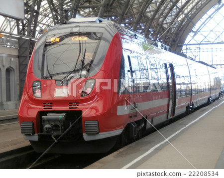 Train in Dresden main railway station, Germany Train in Dresden main railway station, Germany 22208534