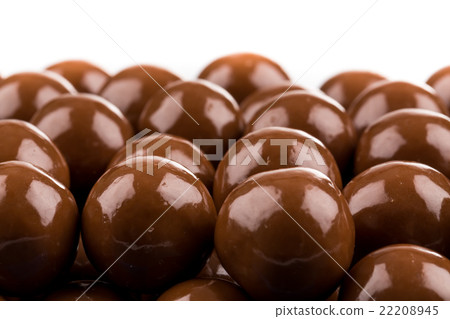 Multiple chocolate ball candies 22208945