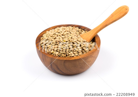 French green lentils in bowl French green lentils in bowl 22208949