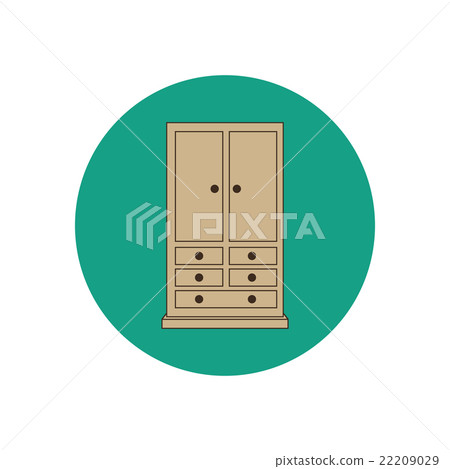 Armoire wardrobe illustration 22209029