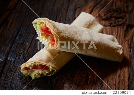 Shawarma Lavash. Studio Photo 22209054