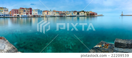 Panorama old harbour, Chania, Crete, Greece 22209539