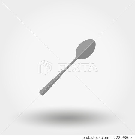 Spoon icon. Flat. - Stock Illustration [22209860] - PIXTA