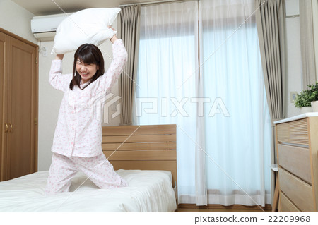 Women in angry pajamas 22209968