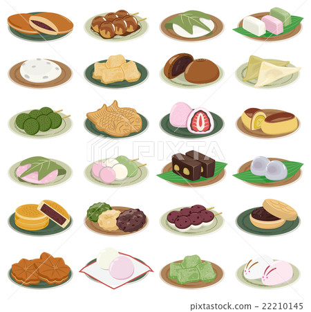 Sweet Japanese confectionery icon 22210145