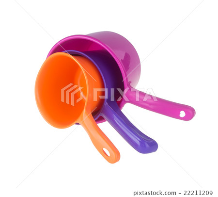 plastic water scoop on the background. 22211209