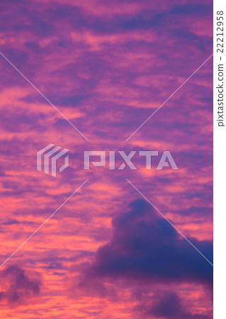 Vibrant purple clouds sunset Vibrant purple clouds sunset 22212958