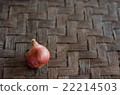 Shallots on mat background, selective focus 22214503